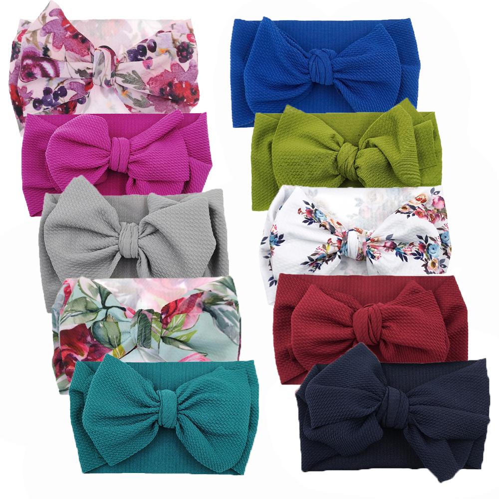 10Pc Big Bow Baby Headband