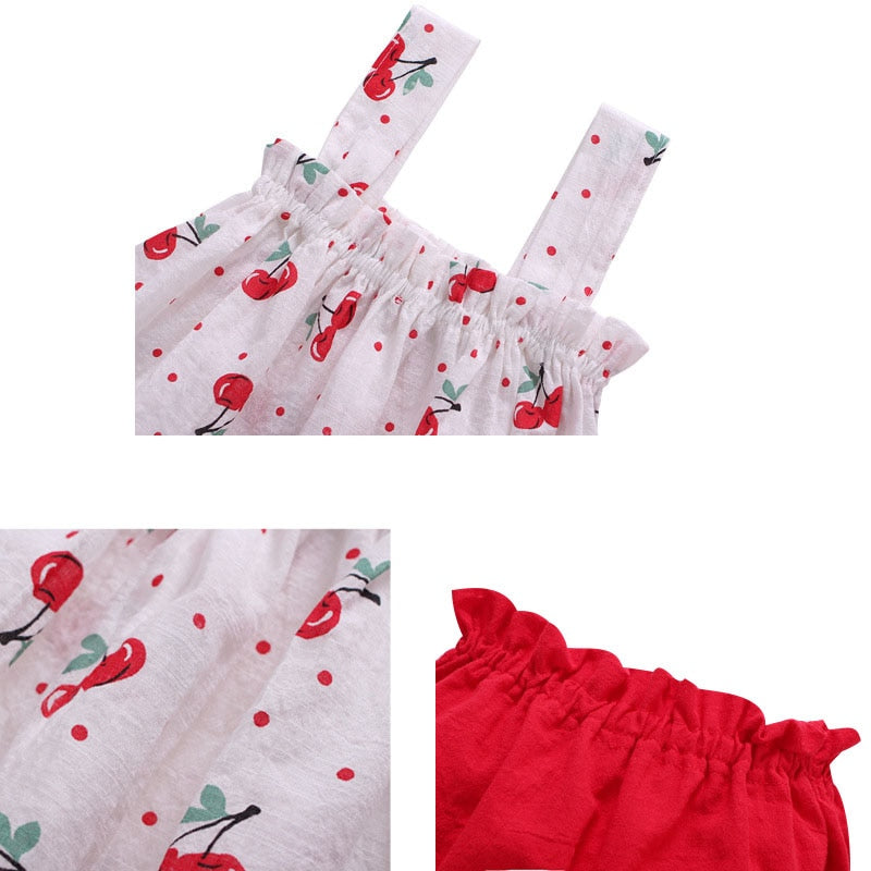 2Pcs Set Cotton Mini Dress + PP Shorts