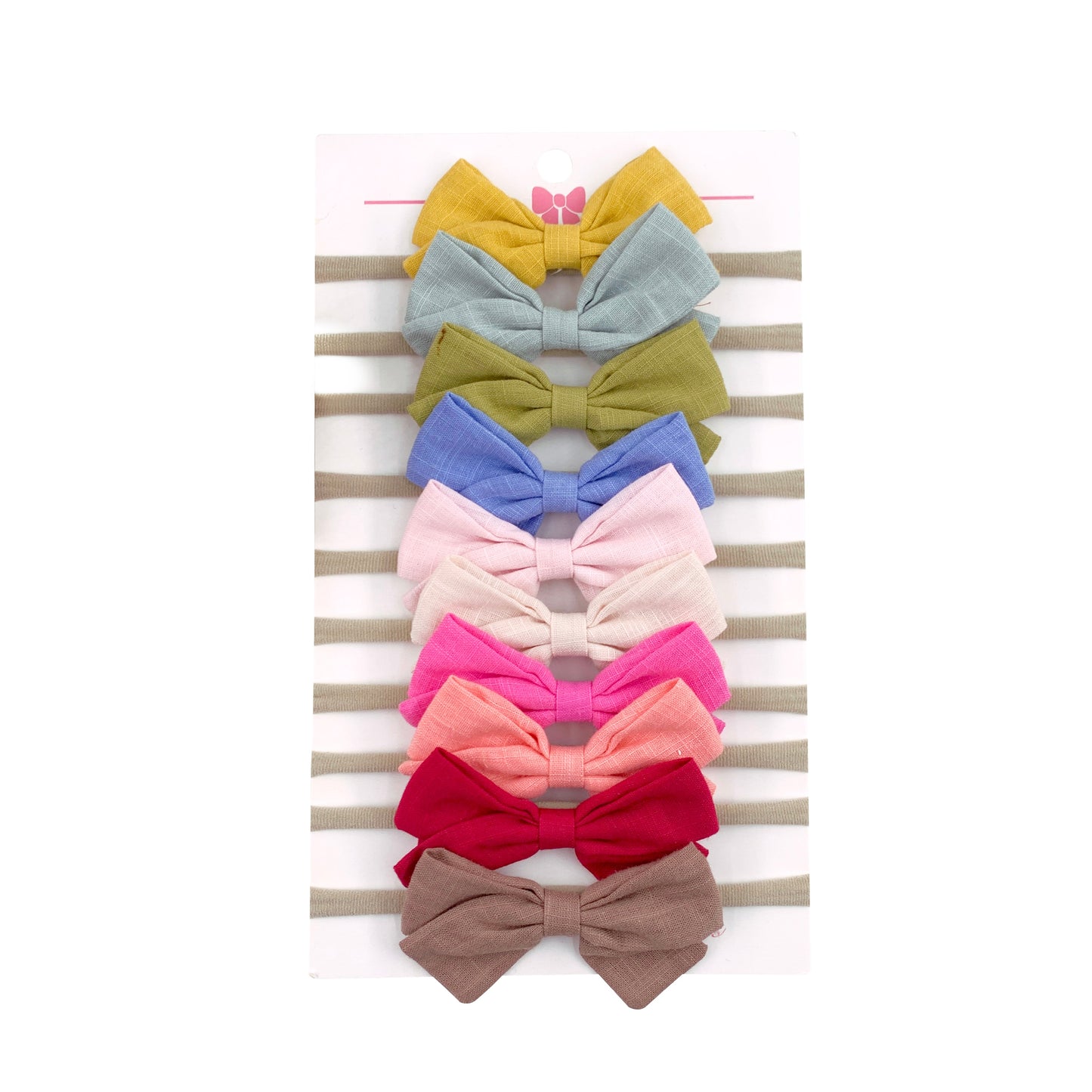 10Pc Big Bow Baby Headband