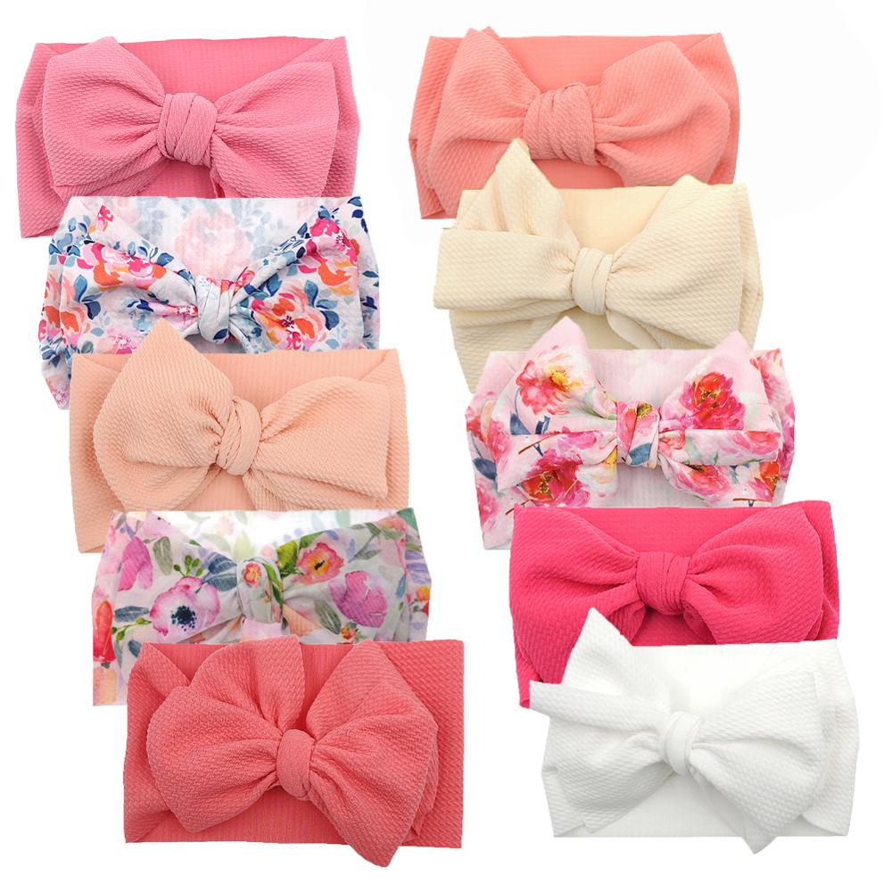 10Pc Big Bow Baby Headband