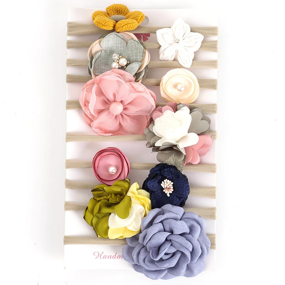 10Pc Big Bow Baby Headband