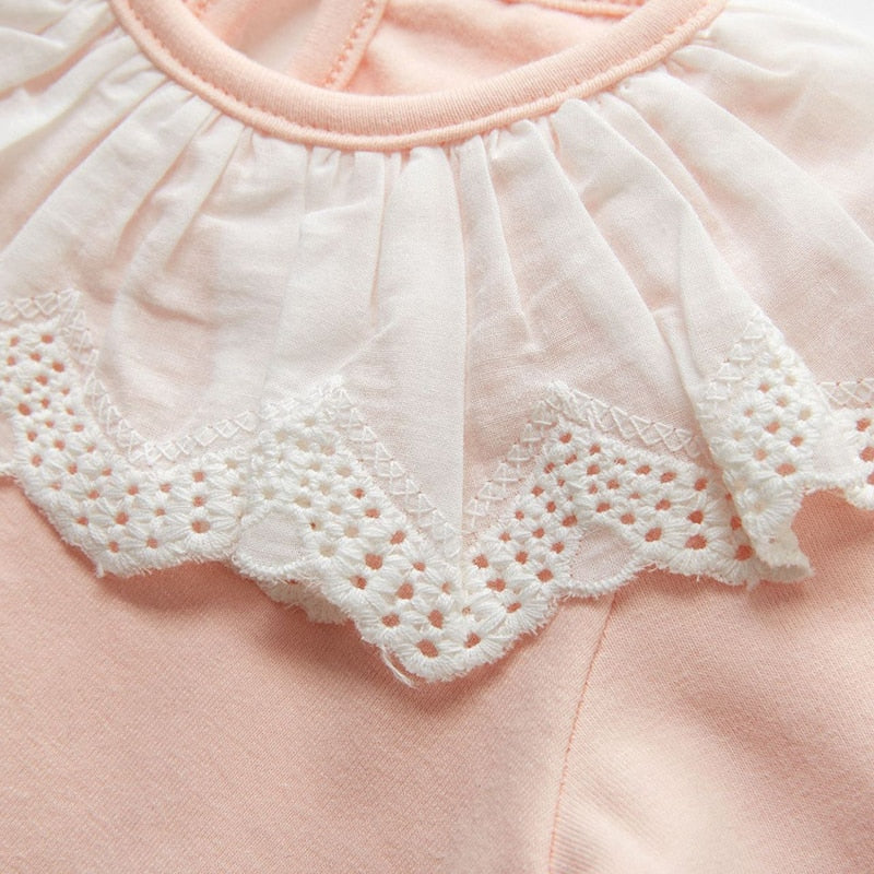 Baby Girl Romper Long Sleeve Clothes For Girls Lace Newborn Baby Rompers For Girls Jumpsuit 100% Cotton Baby Boys Romper