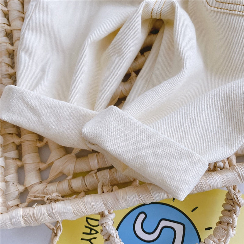 High Waist Solid Jeans