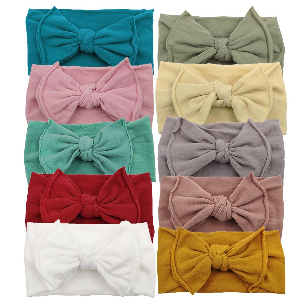 10Pc Big Bow Baby Headband