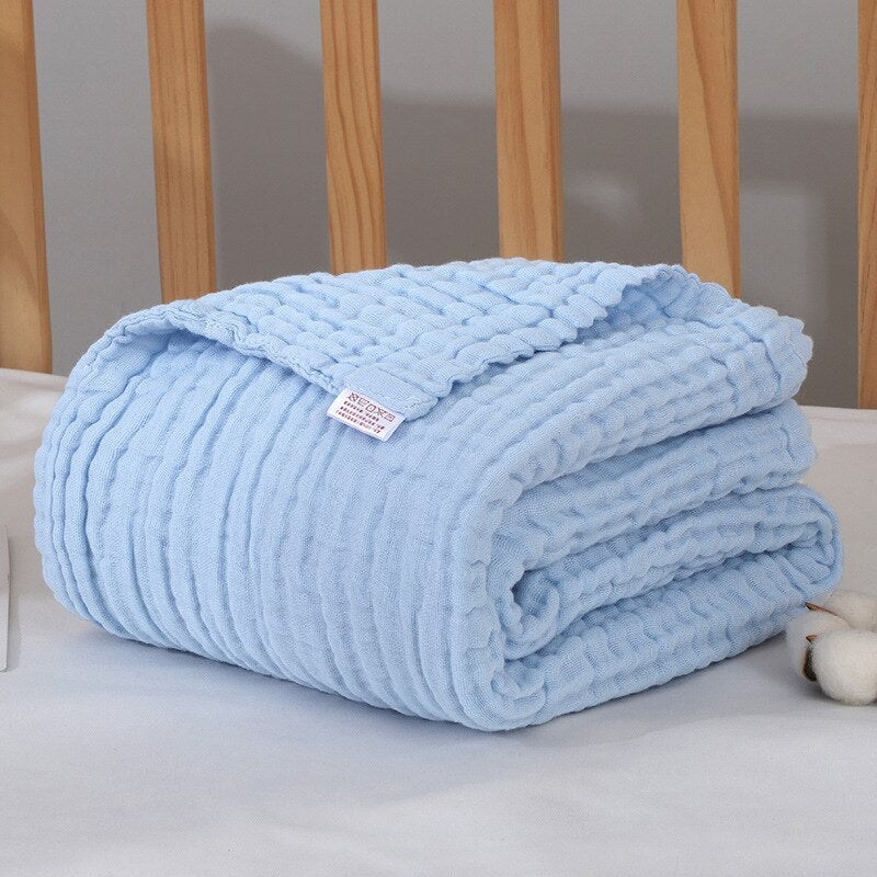 6 Layers Gauze Cotton Swaddle Blanket Baby Blankets Newbron Muslin Swaddle Bedding Newborn Quilt