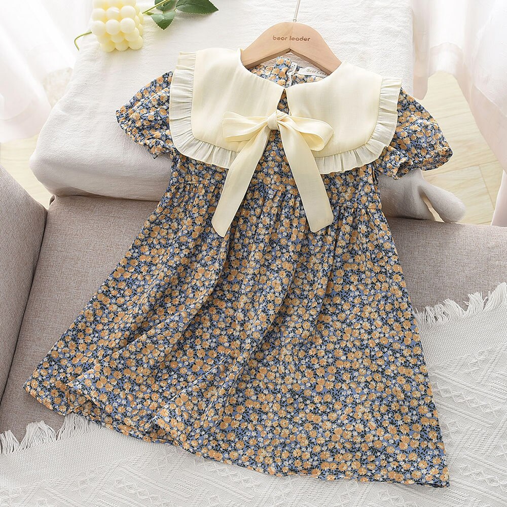 Bear Leader Girl Casual Dress 2023 New Fashion Princess Dresses Girls Sweet Costumes Cute Outfits Baby Girls Vestidos for 3 7Y