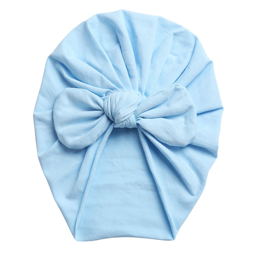 Rabbit Ears Knot Warm Indian Hat Baby Bandanas Turban Headband Girls Kids Hair Head Bands Accessories Headwrap Headdress