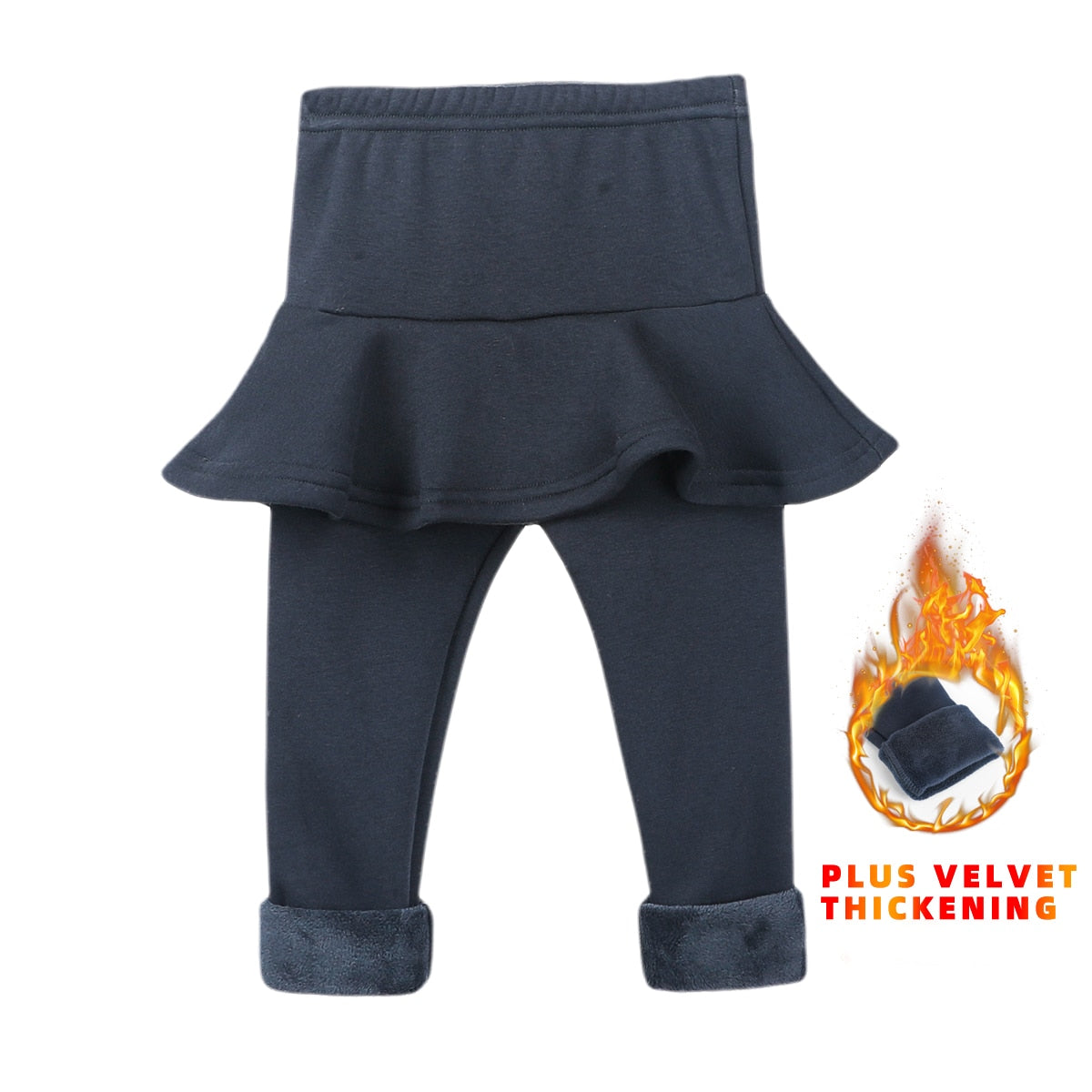 Solid Color Girls Pants Kids Leggings 2-10Y Children Clothing Autumn Cotton Leggings Warm Baby Girl Skirt-pants High Quality