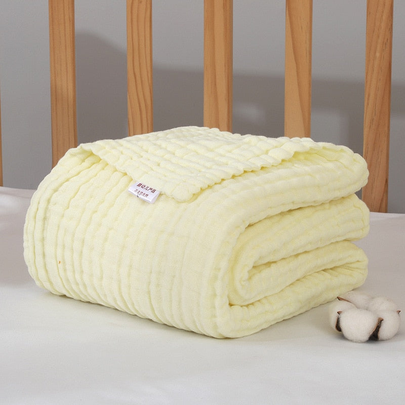 6 Layers Gauze Cotton Swaddle Blanket Baby Blankets Newbron Muslin Swaddle Bedding Newborn Quilt