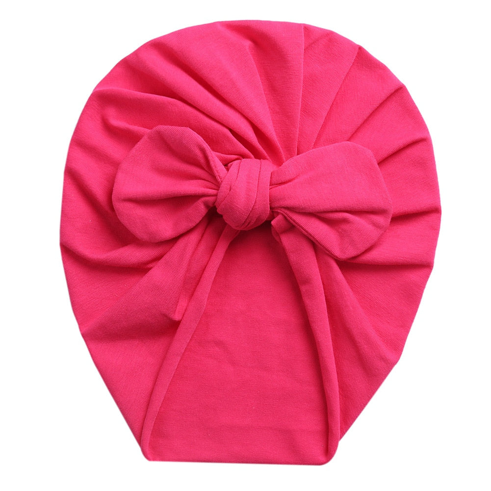 Rabbit Ears Knot Warm Indian Hat Baby Bandanas Turban Headband Girls Kids Hair Head Bands Accessories Headwrap Headdress