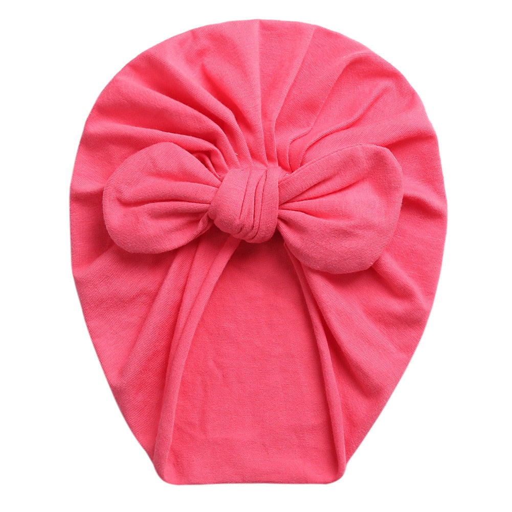 Rabbit Ears Knot Warm Indian Hat Baby Bandanas Turban Headband Girls Kids Hair Head Bands Accessories Headwrap Headdress