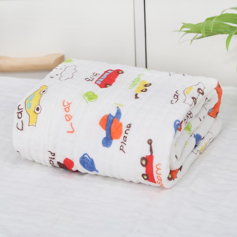 6 Layers Gauze Cotton Swaddle Blanket Baby Blankets Newbron Muslin Swaddle Bedding Newborn Quilt