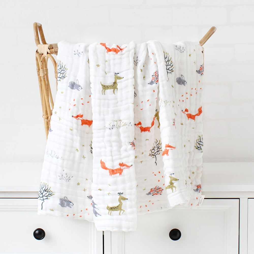 Baby Blankets Newborn Manta Bebe Baby Blanket Winter Muslin Squares Bath Swaddle Cotton Baby Swaddles Wrapples 6 Layer